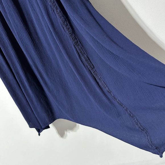 Knox Rose Maxi Dress Women’s Plus Size 4X Navy Blue Mumu Crochet Trim Sharkbite - Picture 4 of 6